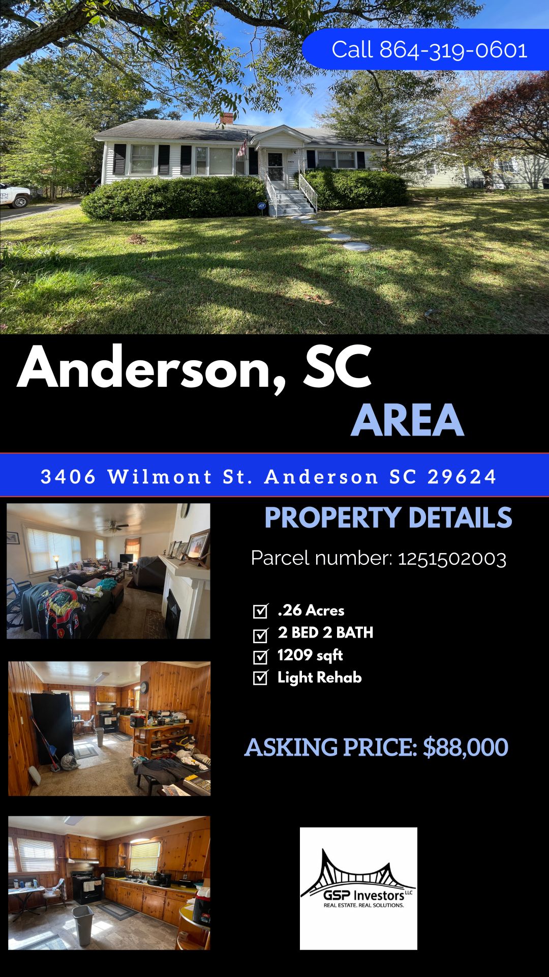 3406 Wilmont St, Anderson, SC