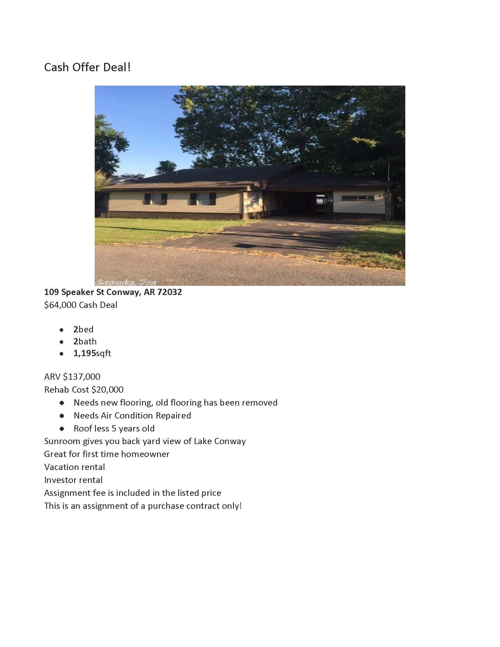 109 Speaker St, Conway, AR